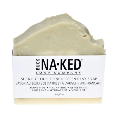 Shea Butter + French Green Clay Soap - Buck Naked